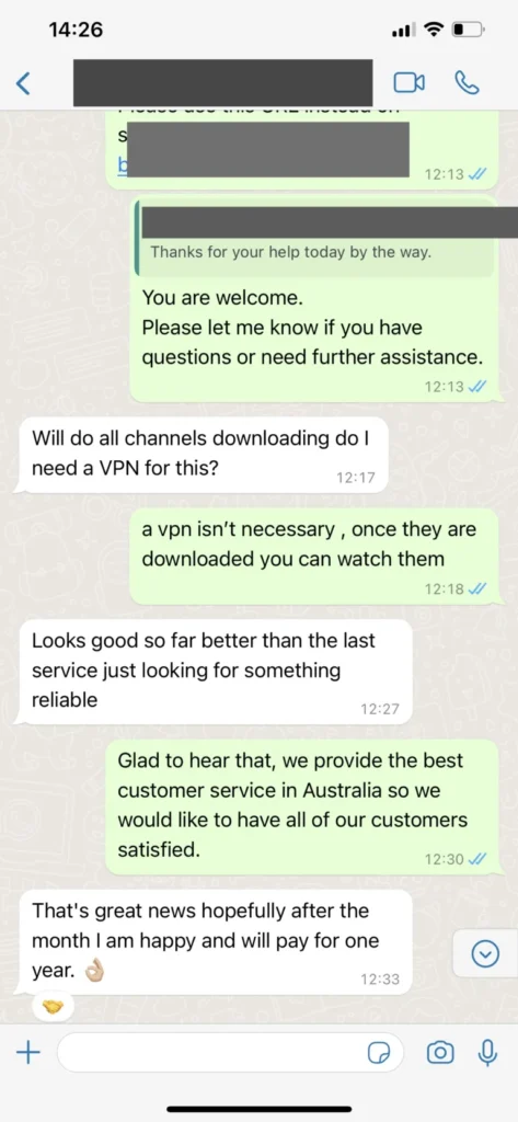 WhatsApp bevestiging abonnementsverlenging 3